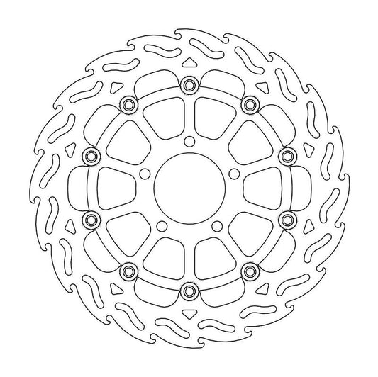 Moto-Master Flame Bremseplate høyre foran Suzuki: DL 650-1000 V-Strom, SV 1000,