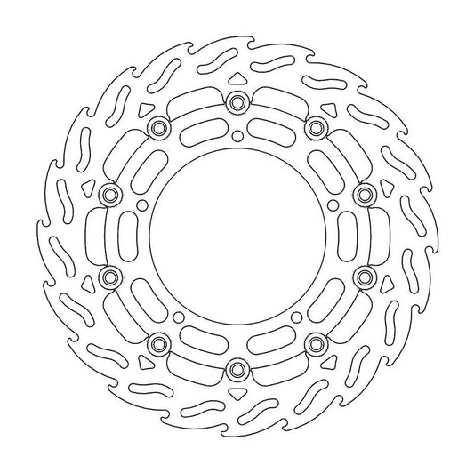 Moto-Master Flame Bremseplate venstre foran Yamaha: FZ6, YZF R6