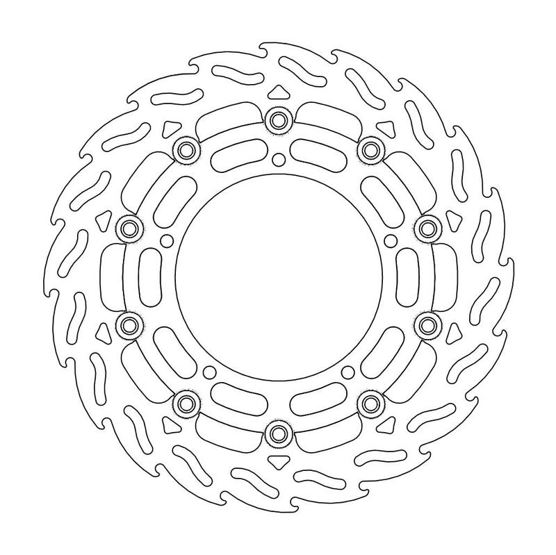 Moto-Master Flame Bremseplate høyre foran Yamaha: YZF R6, FZ6