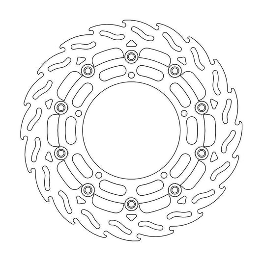 Moto-Master Flame Bremseplate høyre foran Yamaha: YZF R6, FZ6