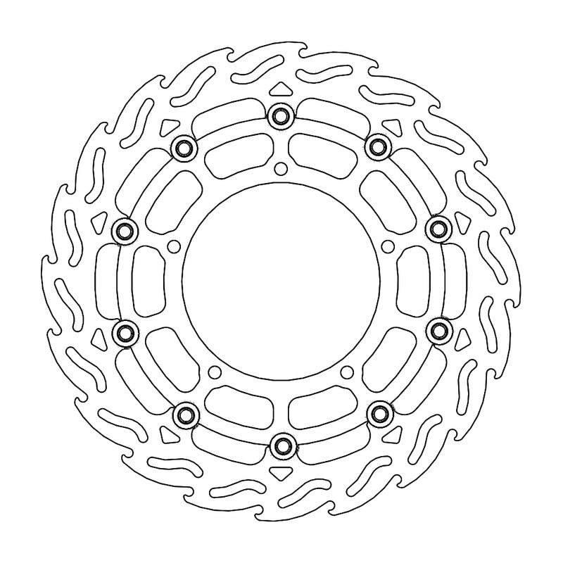 Moto-Master Flame Bremseplate venstre foran Yamaha: YZF R1