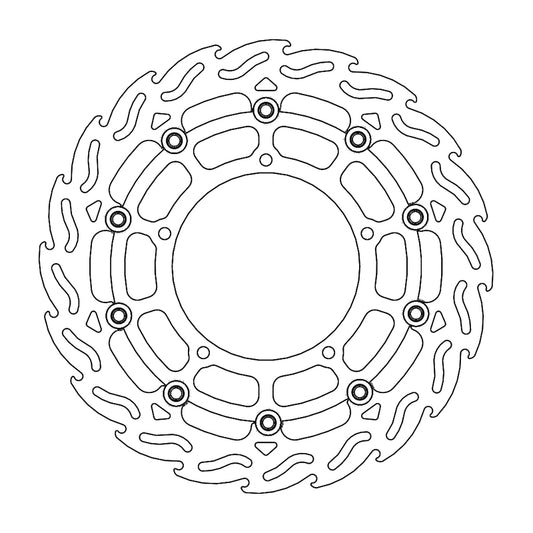 Moto-Master Flame Bremseplate venstre foran Yamaha: YZF R1