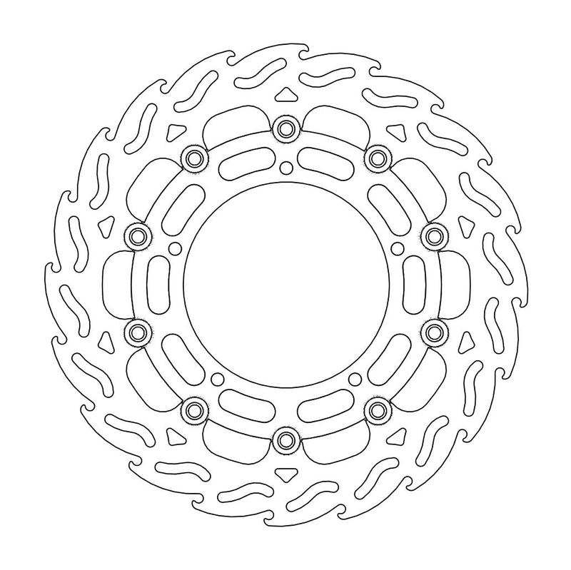 Moto-Master Flame Bremseplate venstre foran Yamaha: YZF R6