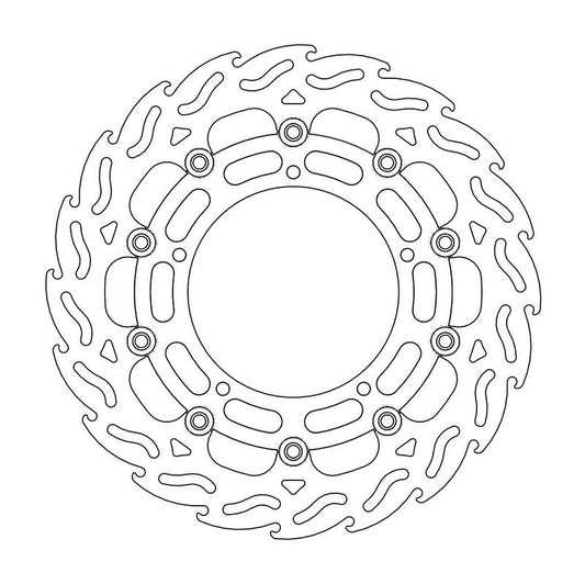 Moto-Master Flame Bremseplate venstre foran Yamaha: YZF R6