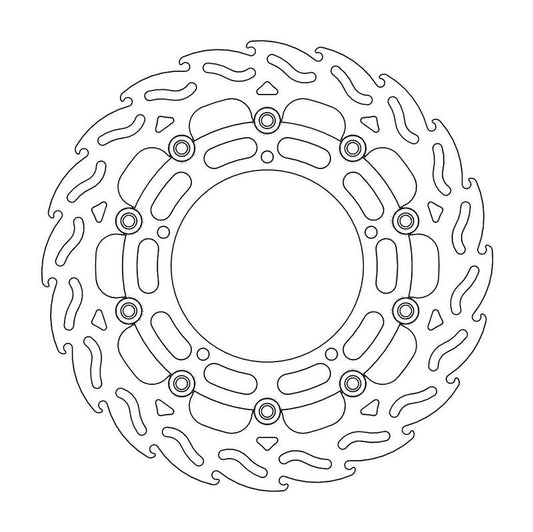 Moto-Master Flame Bremseplate høyre foran Yamaha: YZF R6