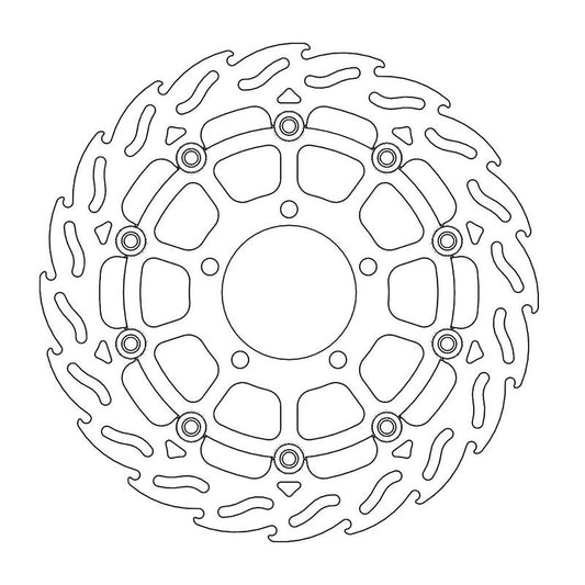 Moto-Master Flame Bremseplate venstre foran Kawasaki: ZX10R