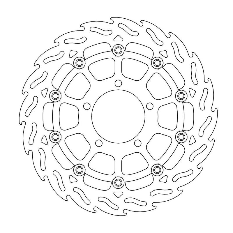 Moto-Master Flame Bremseplate høyre foran Kawasaki: ZX10R