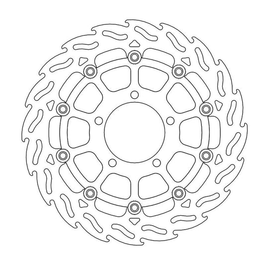 Moto-Master Flame Bremseplate høyre foran Kawasaki: ZX10R