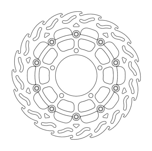 Moto-Master Flame Bremseplate venstre foran Suzuki: GSX-R 1000 K5