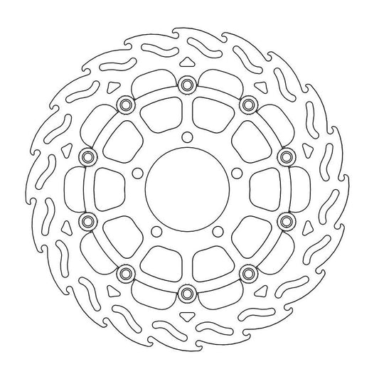 Moto-Master Flame Bremseplate høyre foran Kawasaki: ZX-14R