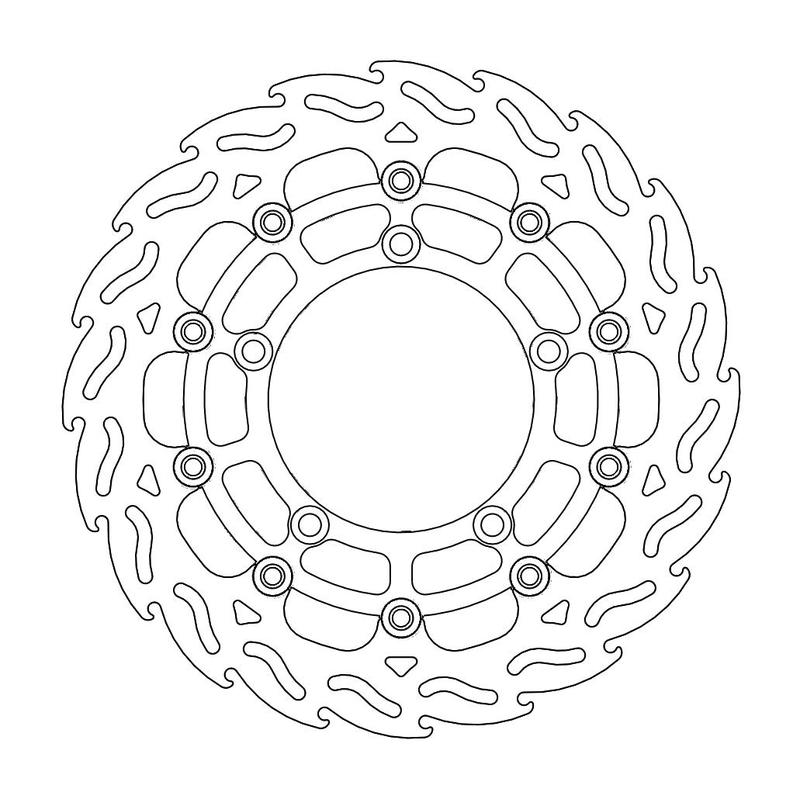 Moto-Master Flame Bremseskive foran høyre Suzuki: DL 650 ABS, GS 600 ABS