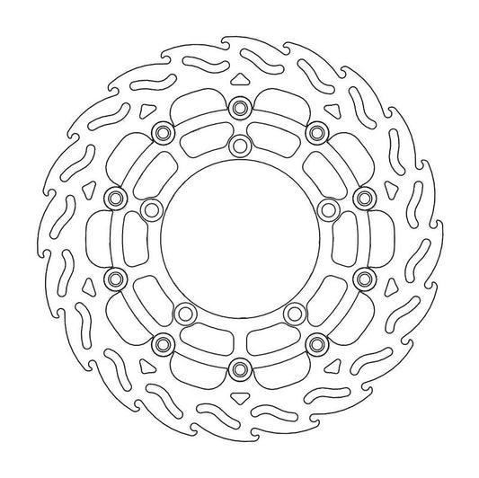 Moto-Master Flame Bremseskive foran høyre Suzuki: DL 650 ABS, GS 600 ABS