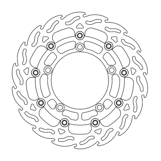 Moto-Master Flame Bremseskive foran venstre Suzuki: GSF 650, SV 650 ABS