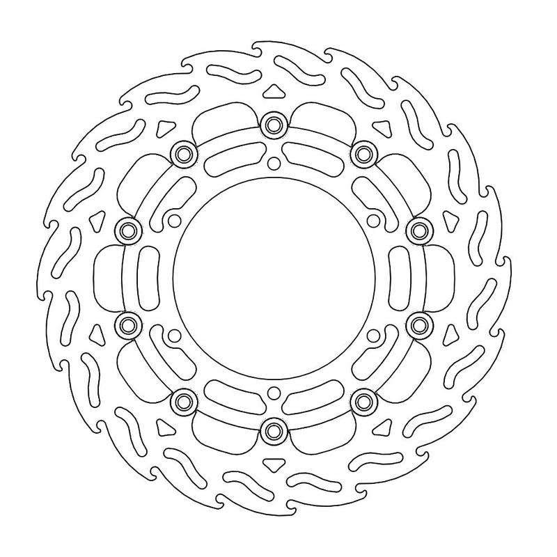 Moto-Master Flame Bremseplate foran høyre Yamaha: MT-01 07-08