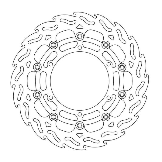 Moto-Master Flame Bremseplate foran høyre Yamaha: MT-01 07-08