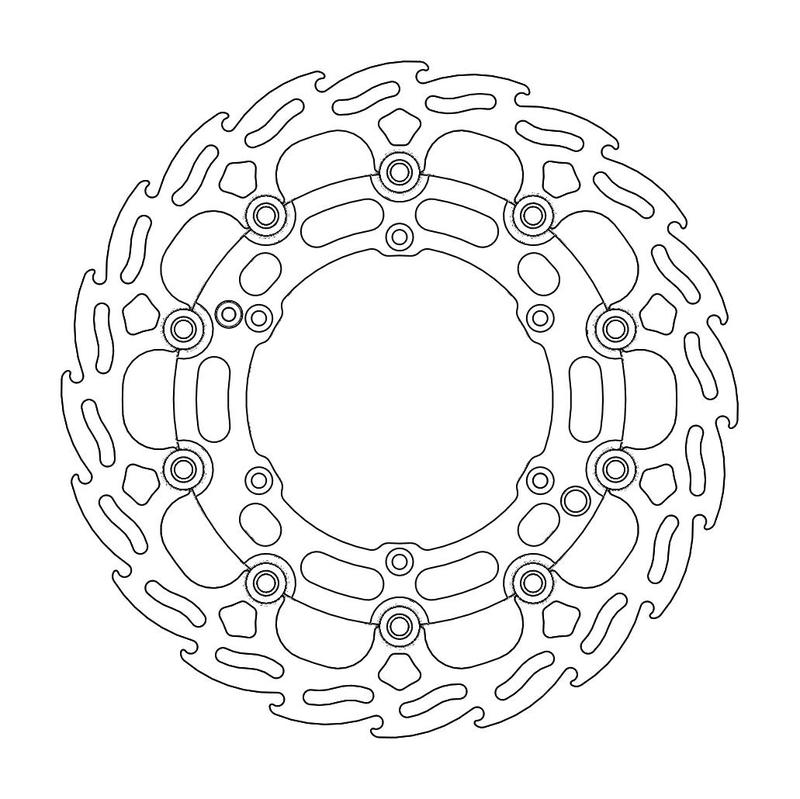 Moto-Master Flame Bremseplate foran KTM (spesiell Dakar-versjon)