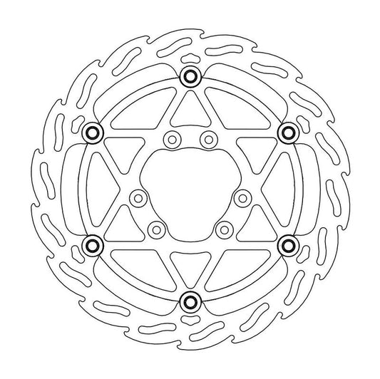 Moto-Master Flame Oversize Bremseplate foran 270  TM