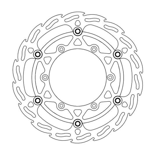 Moto-Master Flame Oversize Bremseplate foran 270  Yamaha