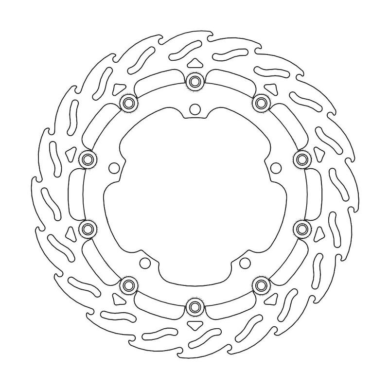 Moto-Master Flame Bremsskive foran venstre Triumph: Speed Triple, Sprint, Trophy