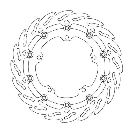 Moto-Master Flame Bremsskive foran venstre Triumph: Speed Triple, Sprint, Trophy