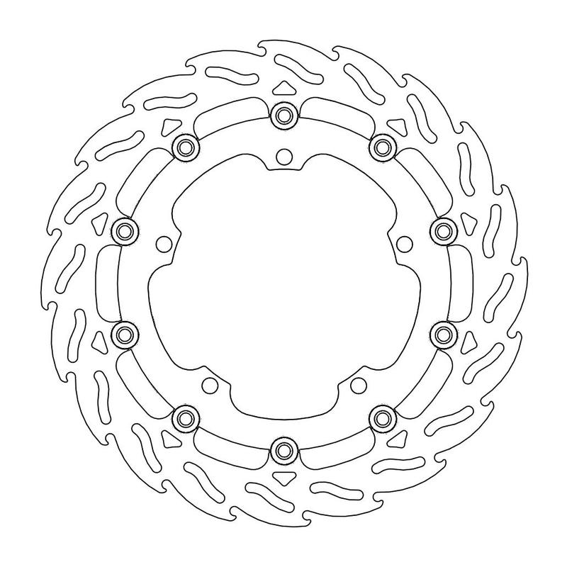 Moto-Master Flame Bremsskive foran høyre Triumph: Speed Triple, Sprint, Trophy