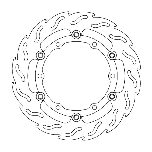 Moto-Master Flame Bremsskive foran venstre Yamaha: Tmax 2008 >