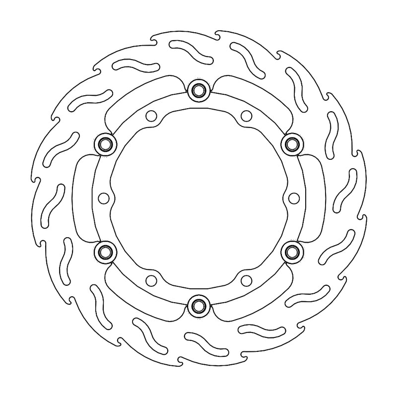 Moto-Master Flame Bremsskive foran høyre Yamaha: Tmax 2008 >