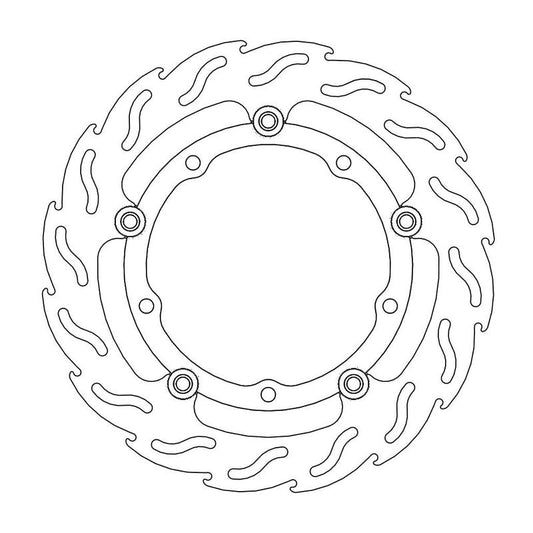 Moto-Master Flame Bremsskive foran venstre Yamaha: Tmax / Majesty 400