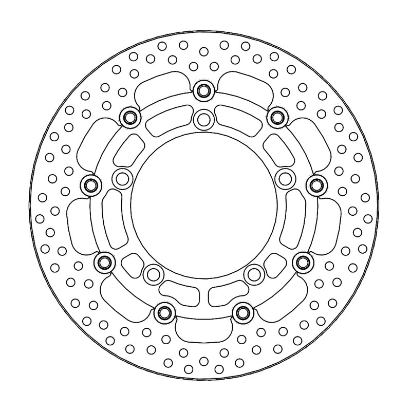 Moto-Master Halo Bremseplate foran Suzuki: SFV650 Gladius, GSF650 Bandit ABS, SV65
