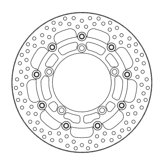 Moto-Master Halo Bremseplate foran Suzuki: SFV650 Gladius, GSF650 Bandit ABS, SV65