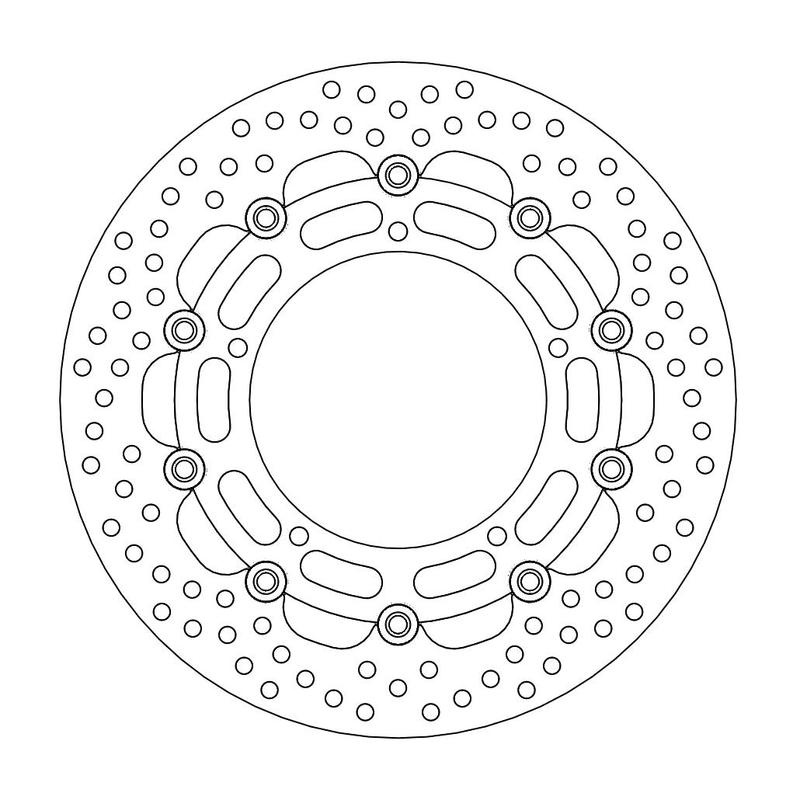 Moto-Master Halo Bremseplate foran Yamaha: YZF R6, FZ6, FZ6 600 Fazer/ABS, MT-03