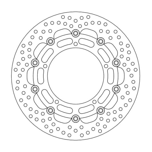 Moto-Master Halo Bremseplate foran Yamaha: YZF R6, FZ6, FZ6 600 Fazer/ABS, MT-03