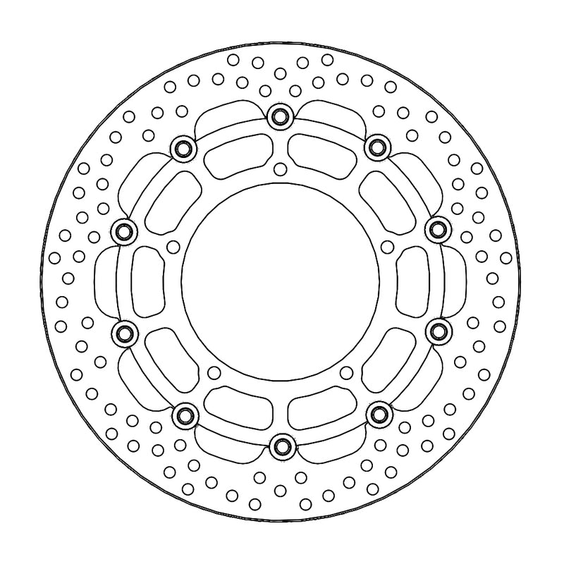 Moto-Master Halo Bremseplate foran Yamaha: YZF R1, FZ1/ABS, FZ1 Fazer/ABS, V-max 1