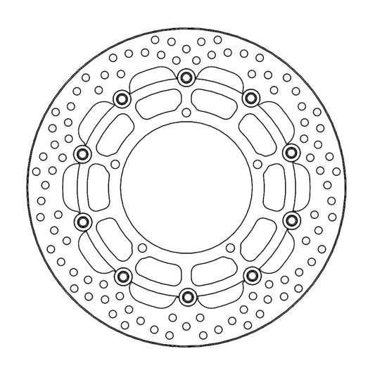 Moto-Master Halo Bremseplate foran Yamaha: YZF R1, FZ1/ABS, FZ1 Fazer/ABS, V-max 1