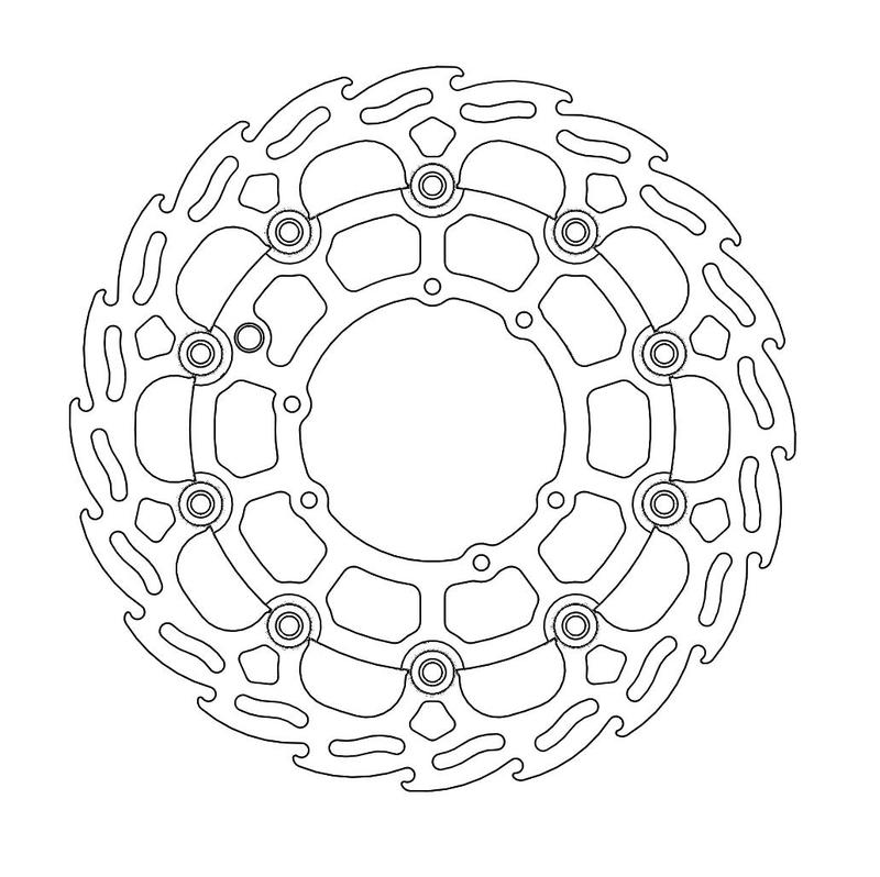 Moto-Master Flame Bremseplate foran Honda (spesiell Dakar-versjon)