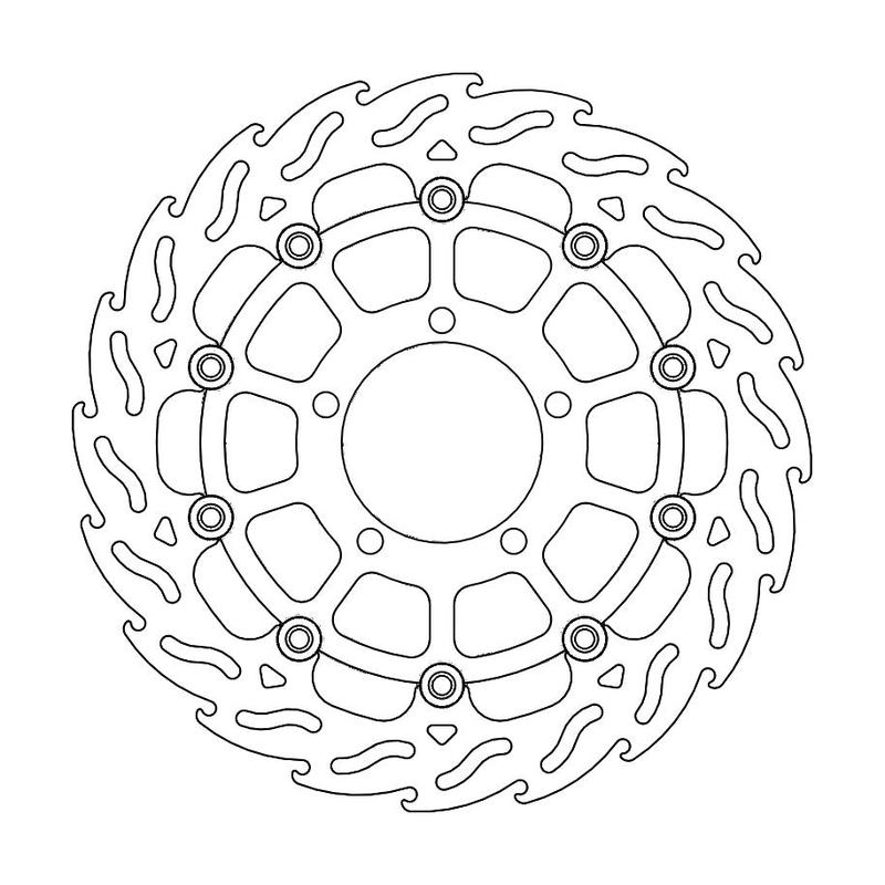 Moto-Master Flame bremseskive foran venstre Triumph: Tiger 800, Explorer