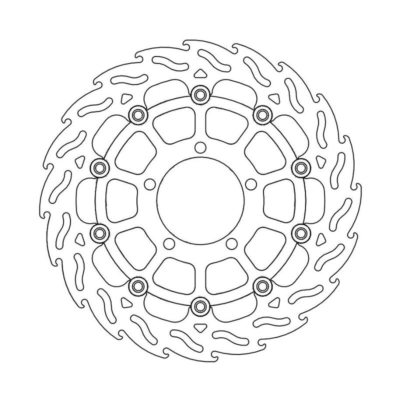 Moto-Master Flame bremseskive foran høyre Triumph: Tiger 800, Explorer