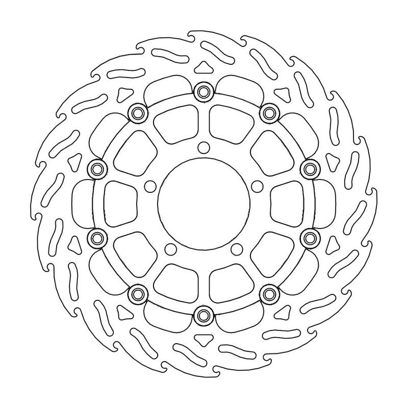 Moto-Master Flame Bremseplate høyre foran Triumph: Daytona 675 ABS
