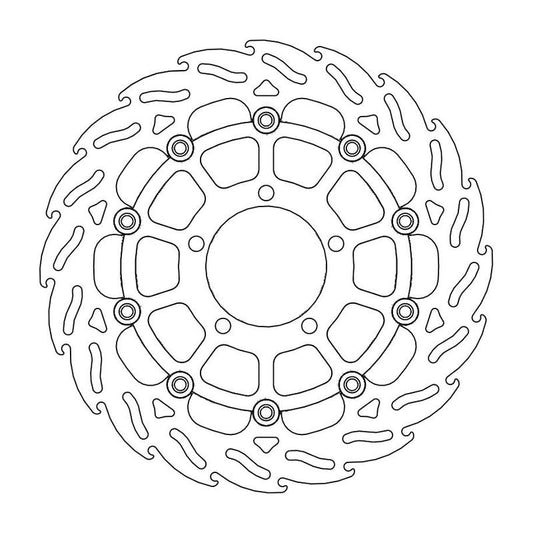 Moto-Master Flame Bremseplate høyre foran Triumph: Daytona 675 ABS