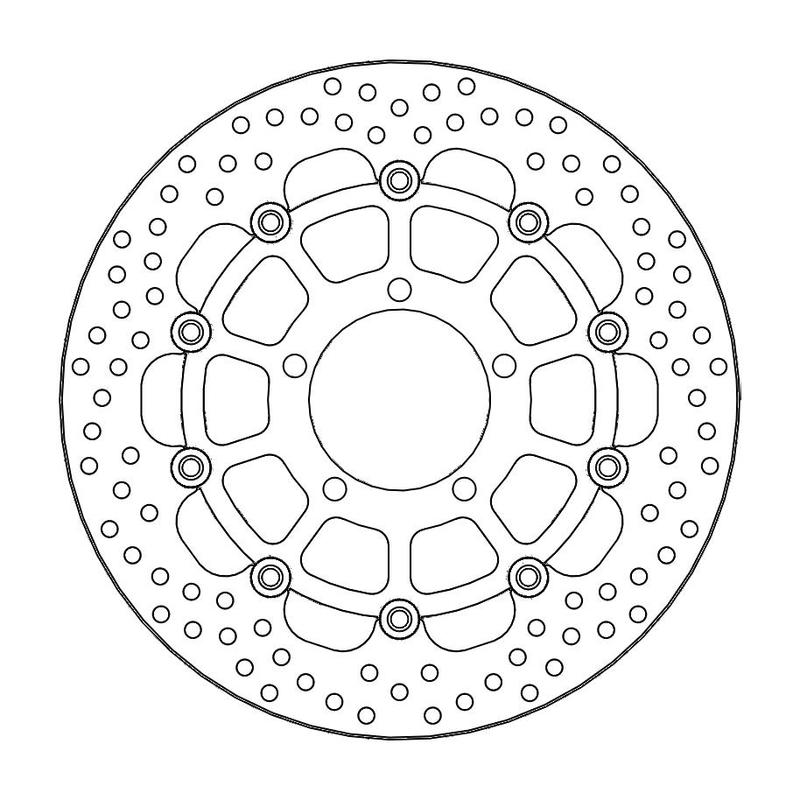 Moto-Master Halo Bremseplate foran Triumph: Daytona 675 ABS