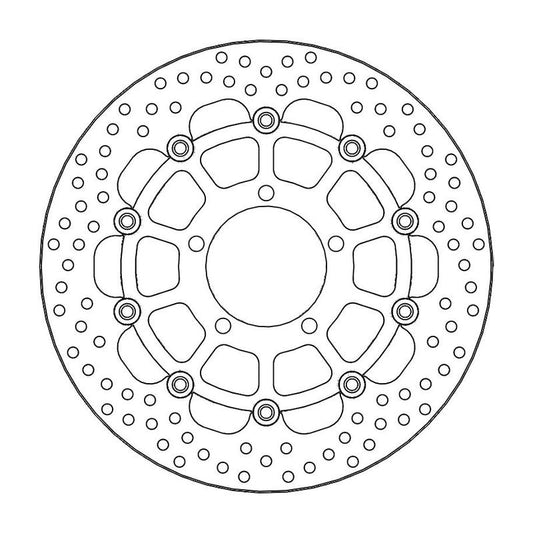 Moto-Master Halo Bremseplate foran Triumph: Daytona 675 ABS
