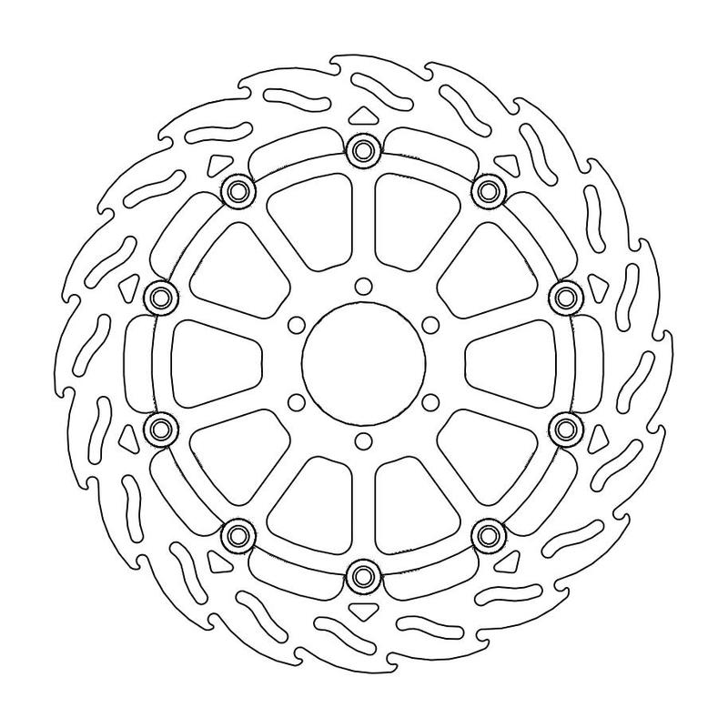 Moto-Master Flame Brakedisc front right BMW: HP4