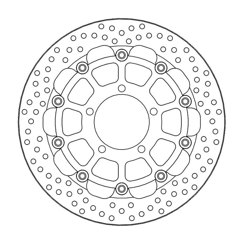 Moto-Master Racing Halo Bremseskive foran 5,5 mm Triumph: Daytona 675 ABS