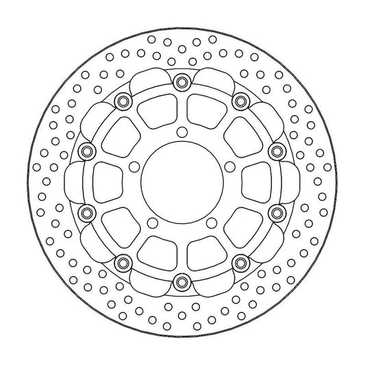 Moto-Master Racing Halo Bremseskive foran 5,5 mm Triumph: Daytona 675 ABS