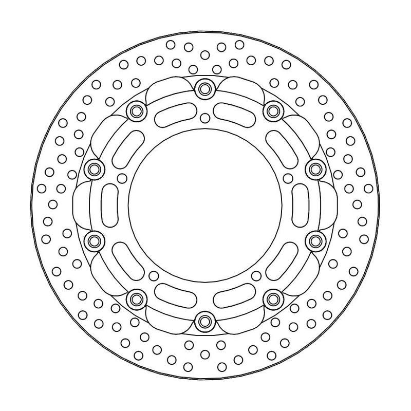 Moto-Master Racing Halo Bremseplate foran 5,5mm Yamaha: FZ6, YZF R6
