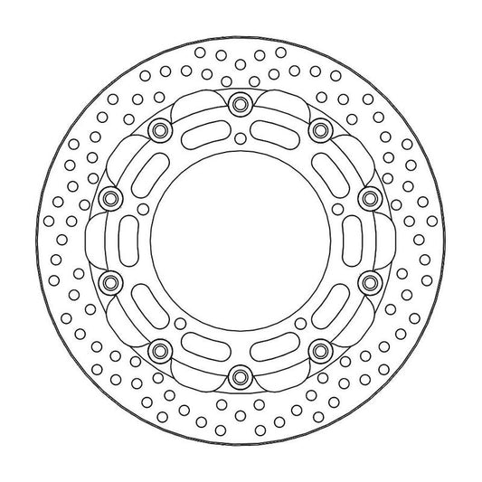 Moto-Master Racing Halo Bremseplate foran 5,5mm Yamaha: FZ6, YZF R6
