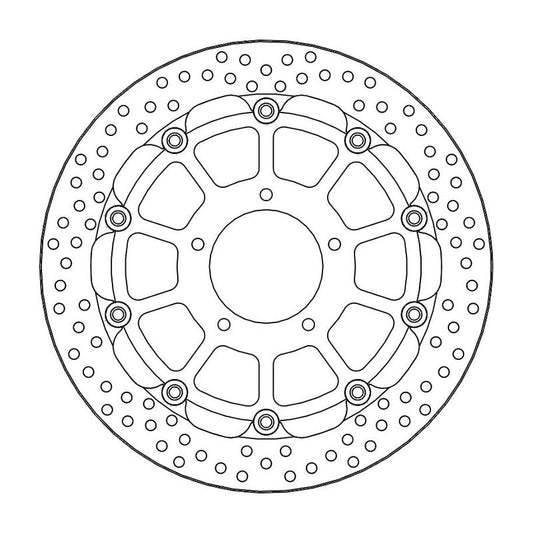 Moto-Master Racing Halo Bremseplate foran MV Agusta: F3, Brutale 675, Brutale 800,