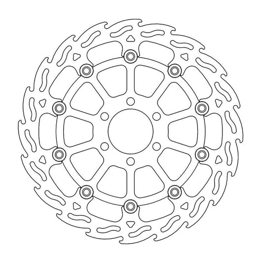 Moto-Master Flame Bremse-skive foran KTM: RC125/200/390, Duke 125/200/390