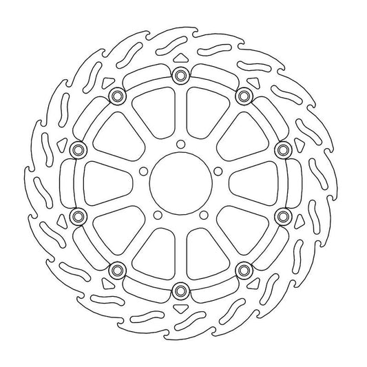 Moto-Master Flame Bremseplate foran venstre KTM: 1290 Superduke