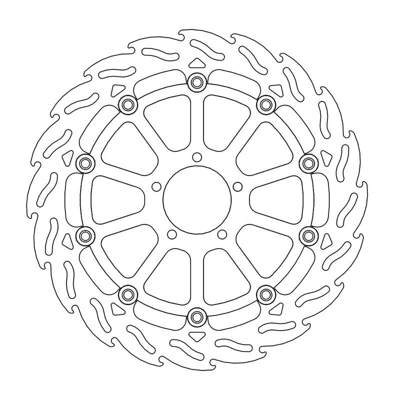 Moto-Master Flame Bremseplate foran høyre KTM: 1290 Superduke